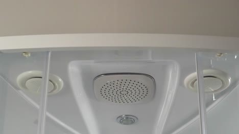 modern shower head installation