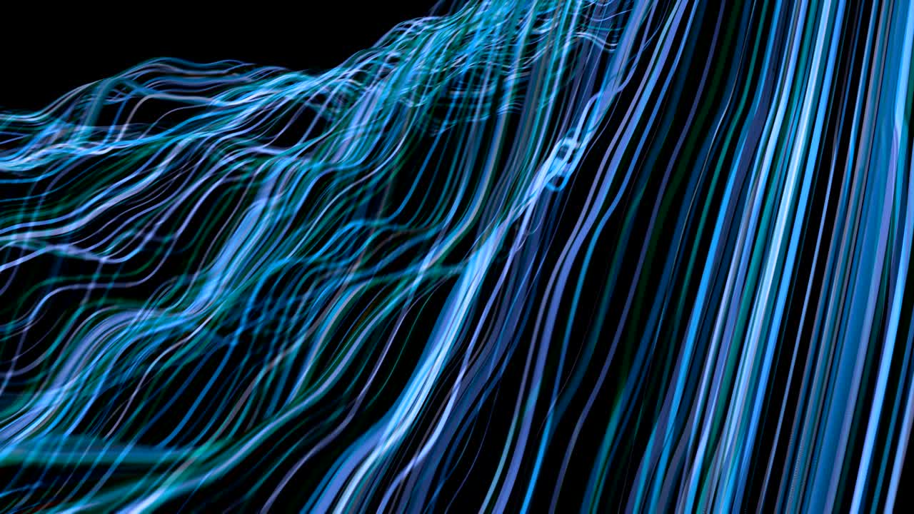 líneas de onda de datos abstractos.