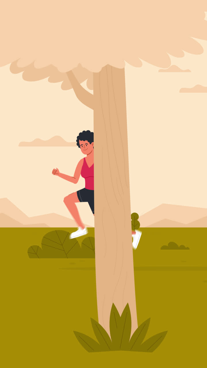 mujer corriendo al aire libre