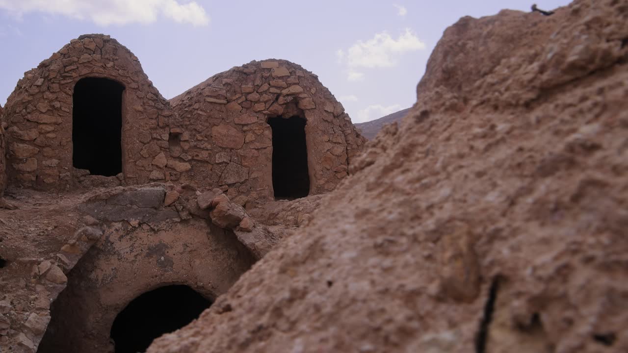 Typical berber houses in the Sahara desert