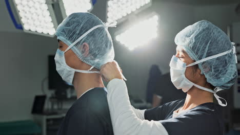 Chirurgie,-Krankenhaus-Und-Ärzte-Binden-Maske