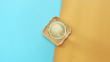 powdered drink mix in a glass