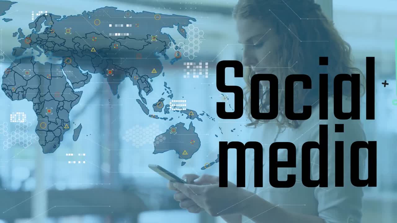 스포트라이트와 세계 지도를 통해 세부 사항을 얻는 애니메이션