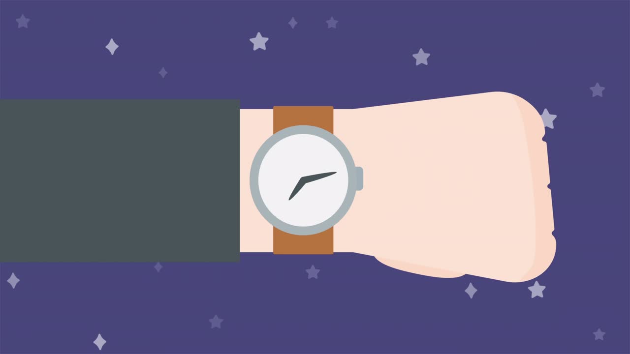 Simple Watch Animation 24 Hours