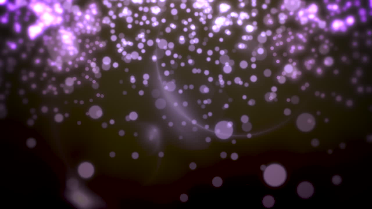 보라색 보케와 입자 떨어지는 새해 복 많이 받으세요 그리고 메리 크리스마스