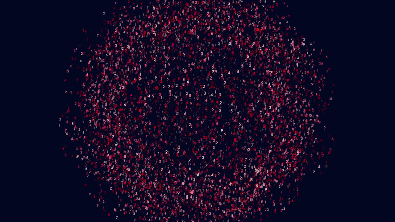 An abstract circular pattern of small red dots against a black background is showcased in this image, with no clear shape or structure evident, leaving its purpose open to interpretation