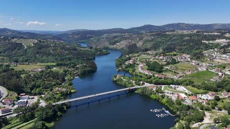Bridge crossing the Tamega river in Portugal