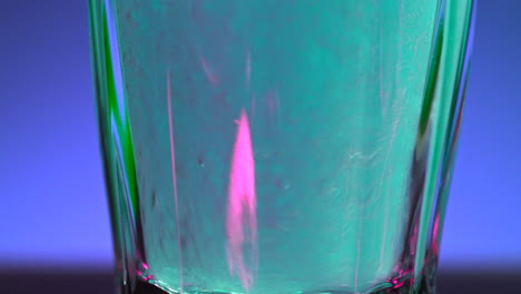 colorful drink in a glass