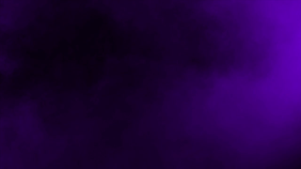 Thick purple and violet fog moving across frame. Isolated on black background, ideal for compositing