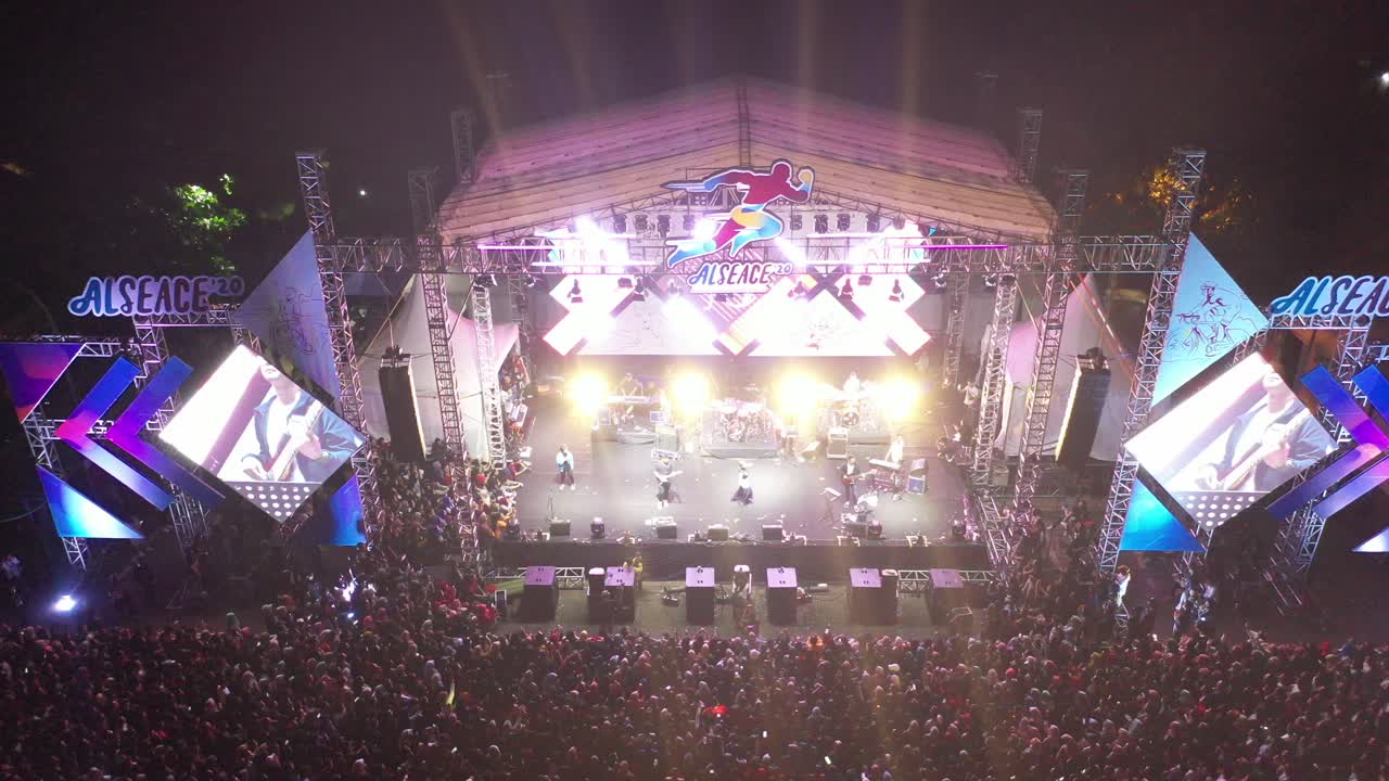 야간 음악 콘서트