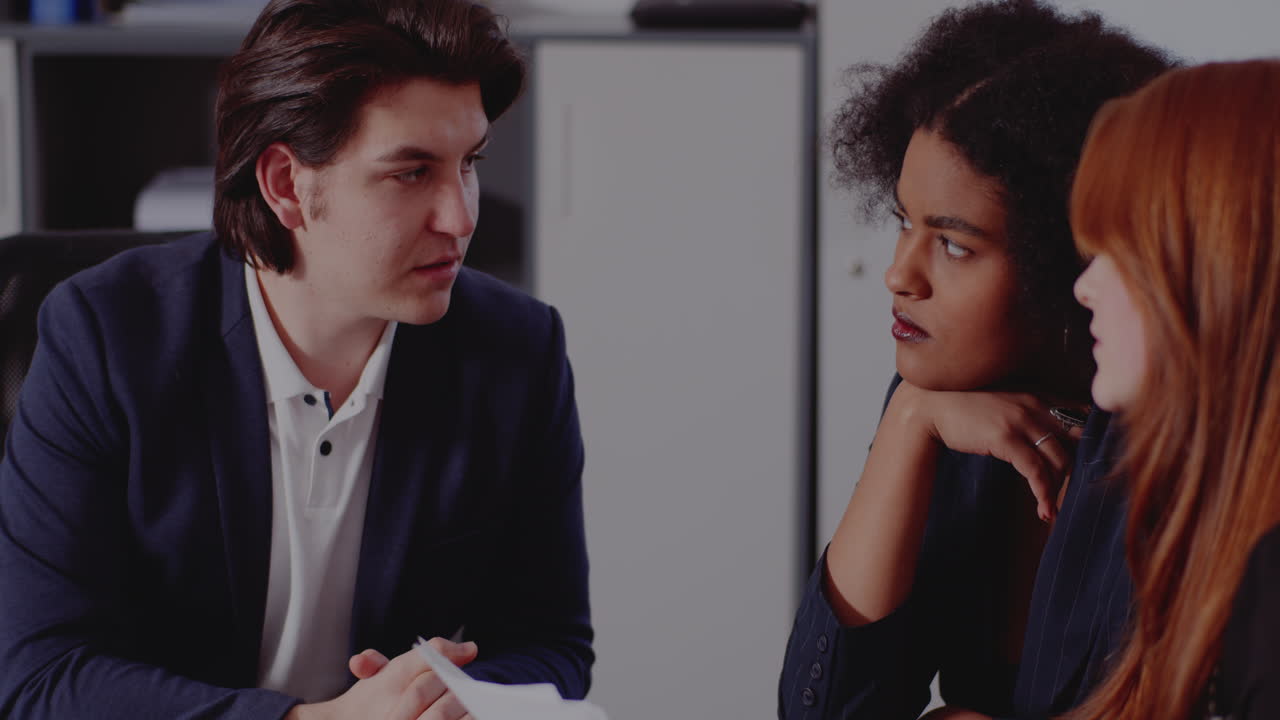 Group of professionals in a business meeting