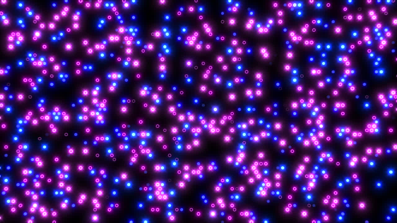 A simple graphic of blue and purple dots set against a black backdrop, creating a visually striking and elegant pattern