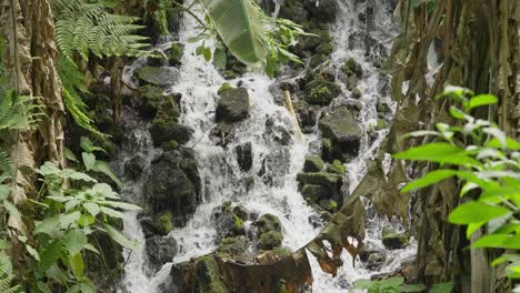 Toma-En-Cámara-Lenta-De-Un-Manantial-De-Agua-En-El-Parque-Nacional-Uruapan