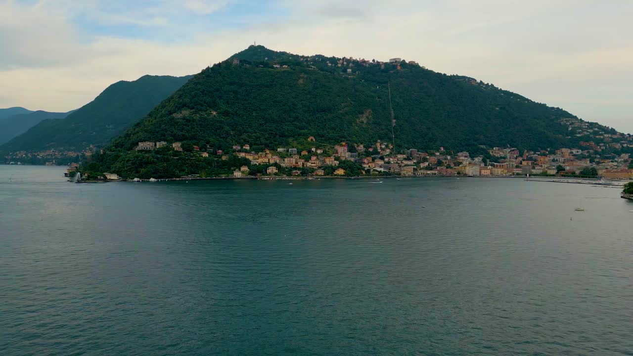 4K Aerial Drone Video of Mount Boletto, Bolettone and Palanzone on Lake Como, Italy in the Summer