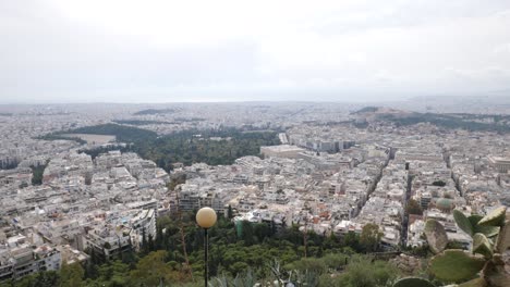 Foto-Panorámica-De-Atenas,-Grecia