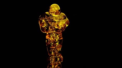 honey monster dancing, hip hop dancing, 3d render, loop animation