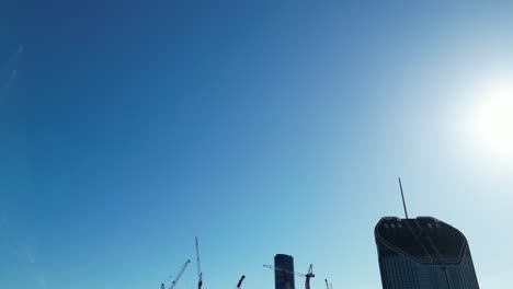 drone pull away and pan down shot of brisbane's queens wharf casino development