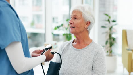 Old-woman-patient,-doctor-and-blood-pressure