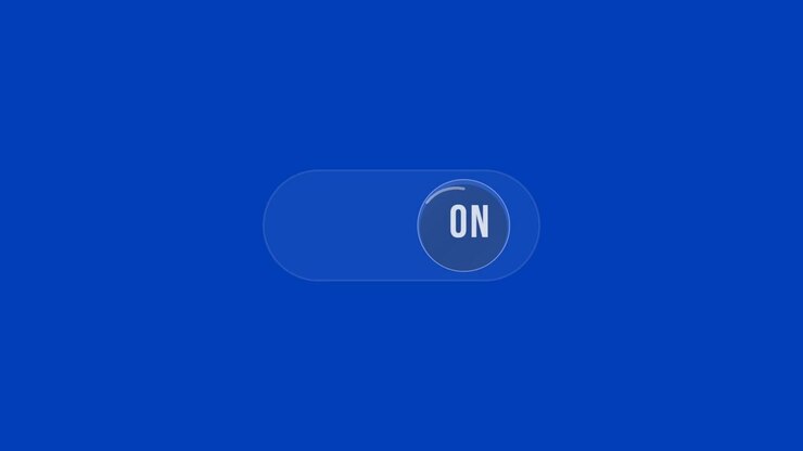 Interruttore digitale che passa dalla posizione spento a quella acceso
