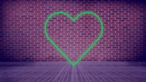 arrow neon sign on brick wall 4k