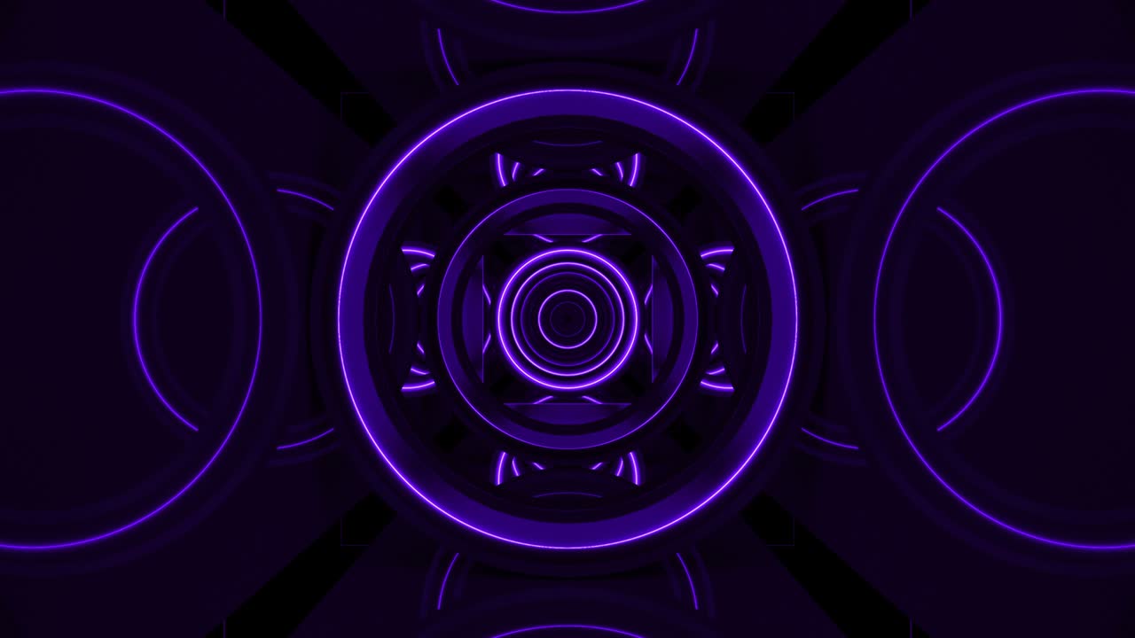 Purple digital artistic geometric background corridor