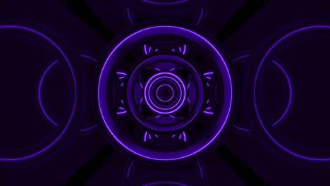 Purple digital artistic geometric background corridor