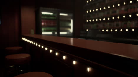 dark and cozy bar interior