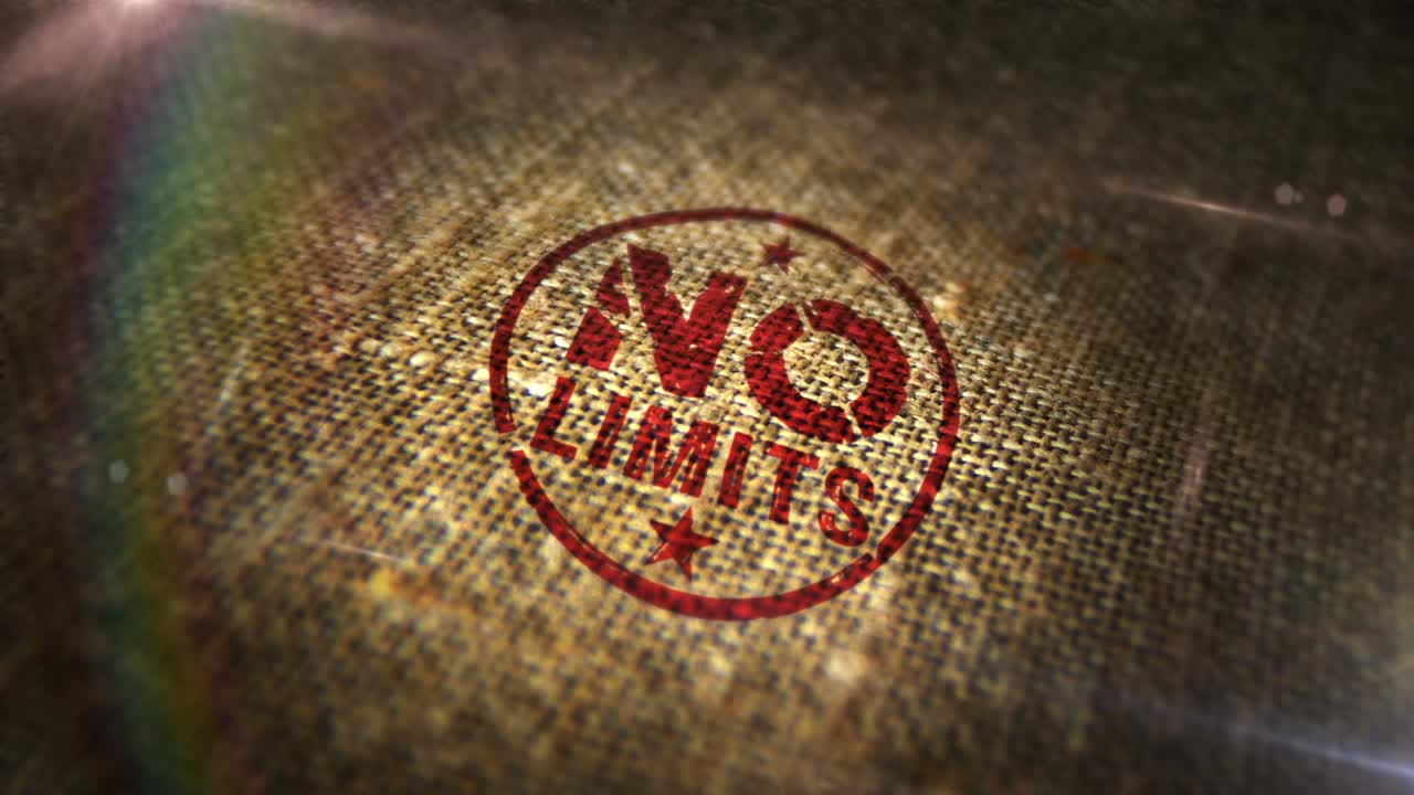 라인 봉투 루프 애니메이션에 제한과 자유 표지판이 없습니다.