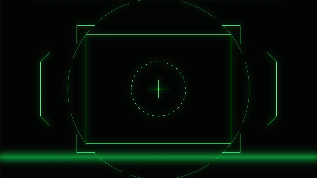 Digital Green Laser Scanning Interface Overlay