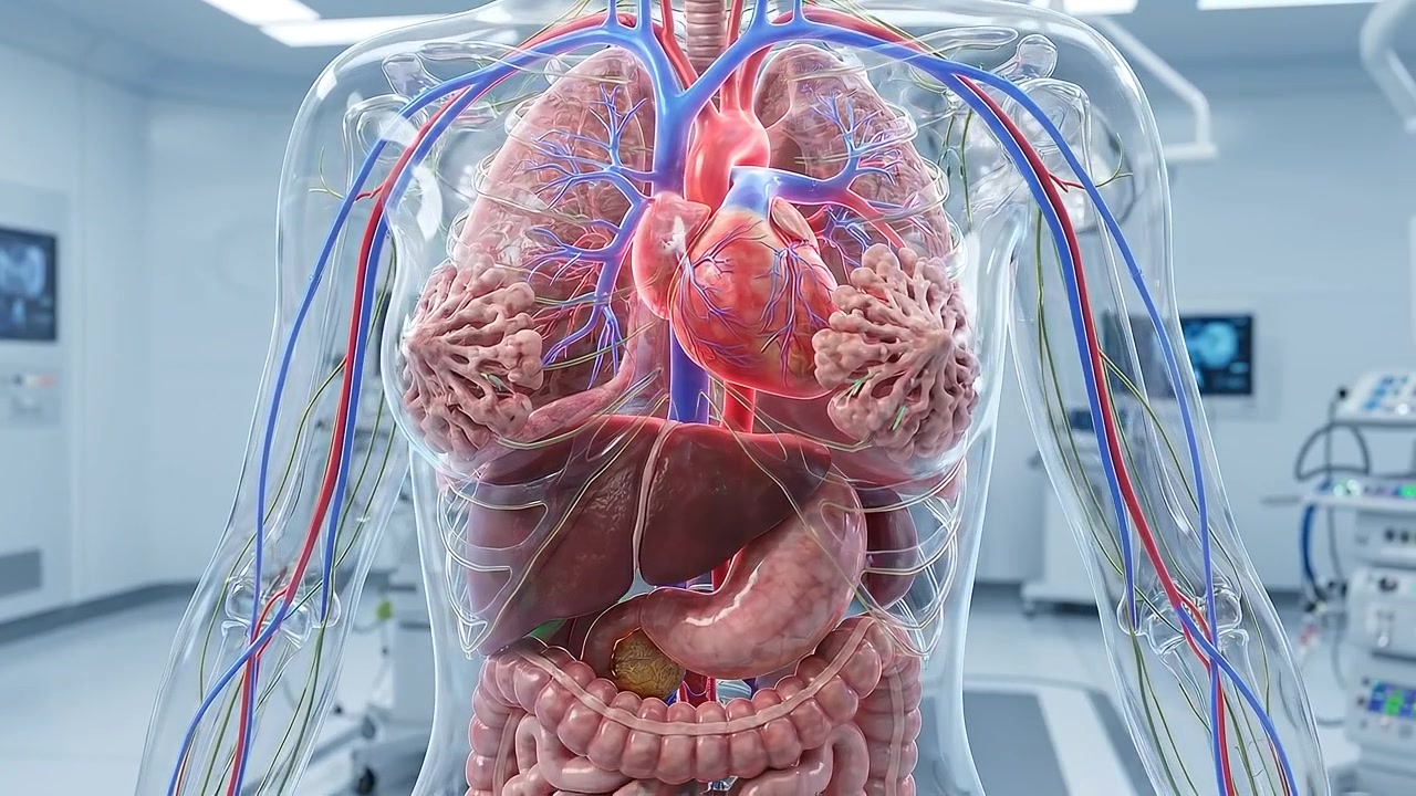 3D Medical Animation of Human Female Anatomy in Operating Room