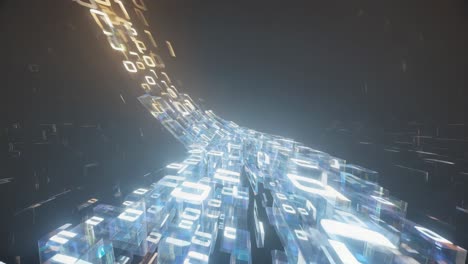 abstract binary code data stream