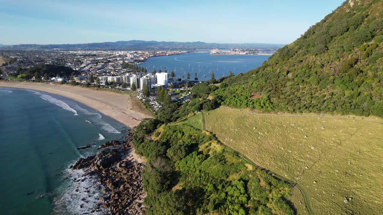 Aerial View of Mount Maunganui, Tauranga, New Zealand