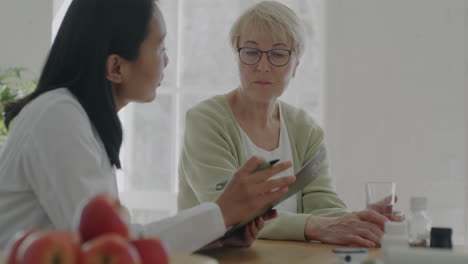 doctor's consultation with elderly patient