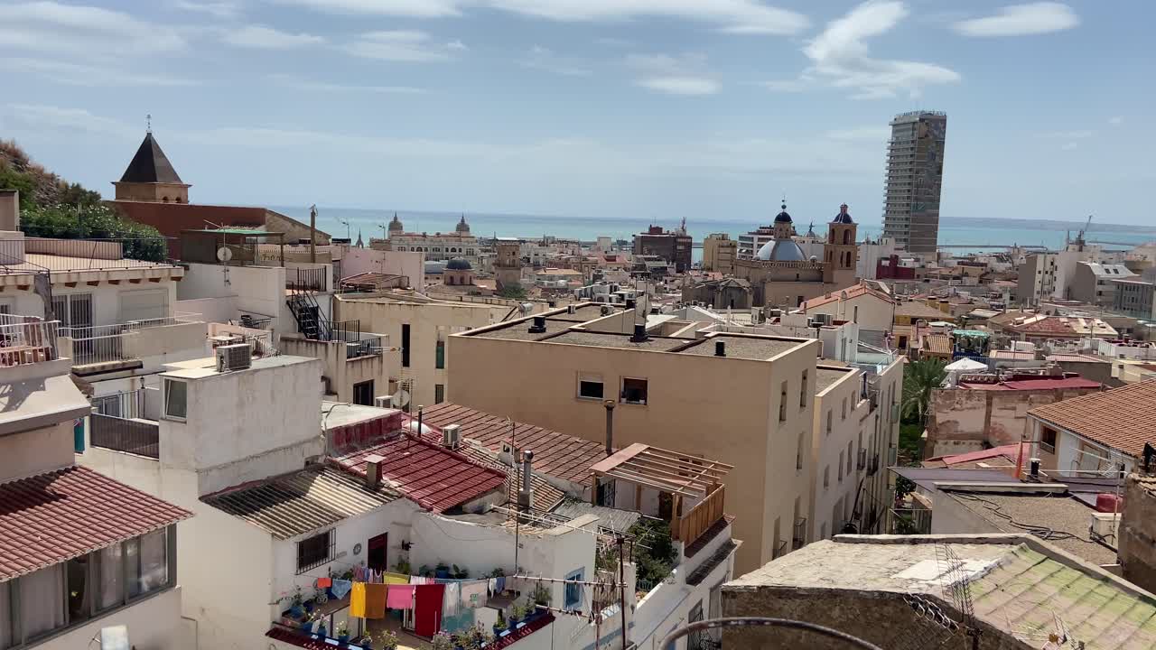 Stunning cityscape view of Alicante, Spain