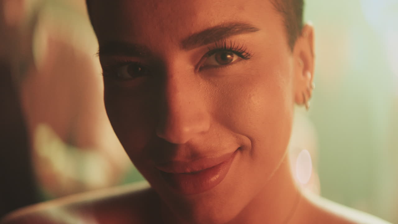 retrato en primer plano de una mujer