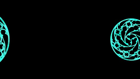 animación de video en un fondo negro mínimo en 4k, en formato de video 16:9