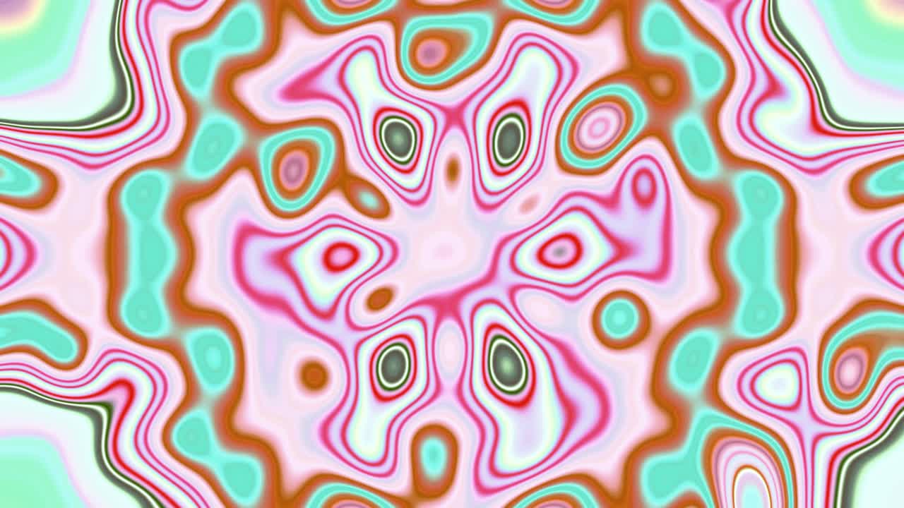 This vibrant screensaver features a seamless loop of an abstract tunnel filled with colorful shapes and patterns. The design creates a captivating visual experience perfect for entertainment