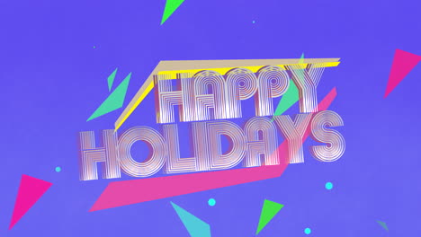 vibrant happy holidays display embraces festive colors for a joyful scene