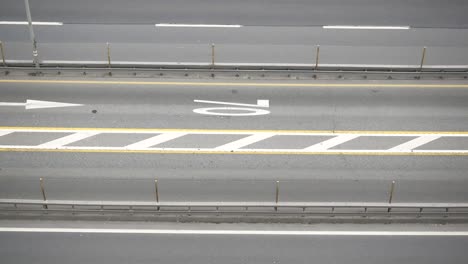 highway with cars and traffic lanes