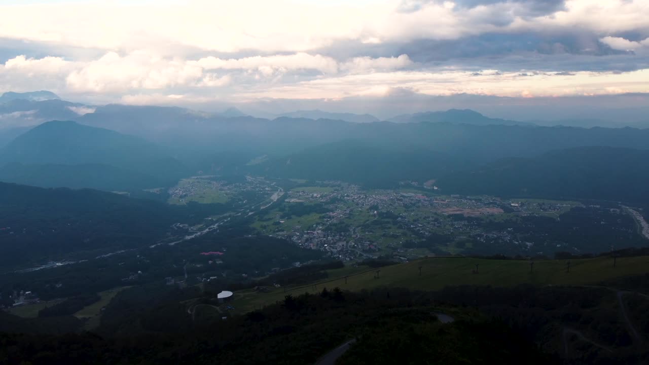 la vista aerea de hakuba
