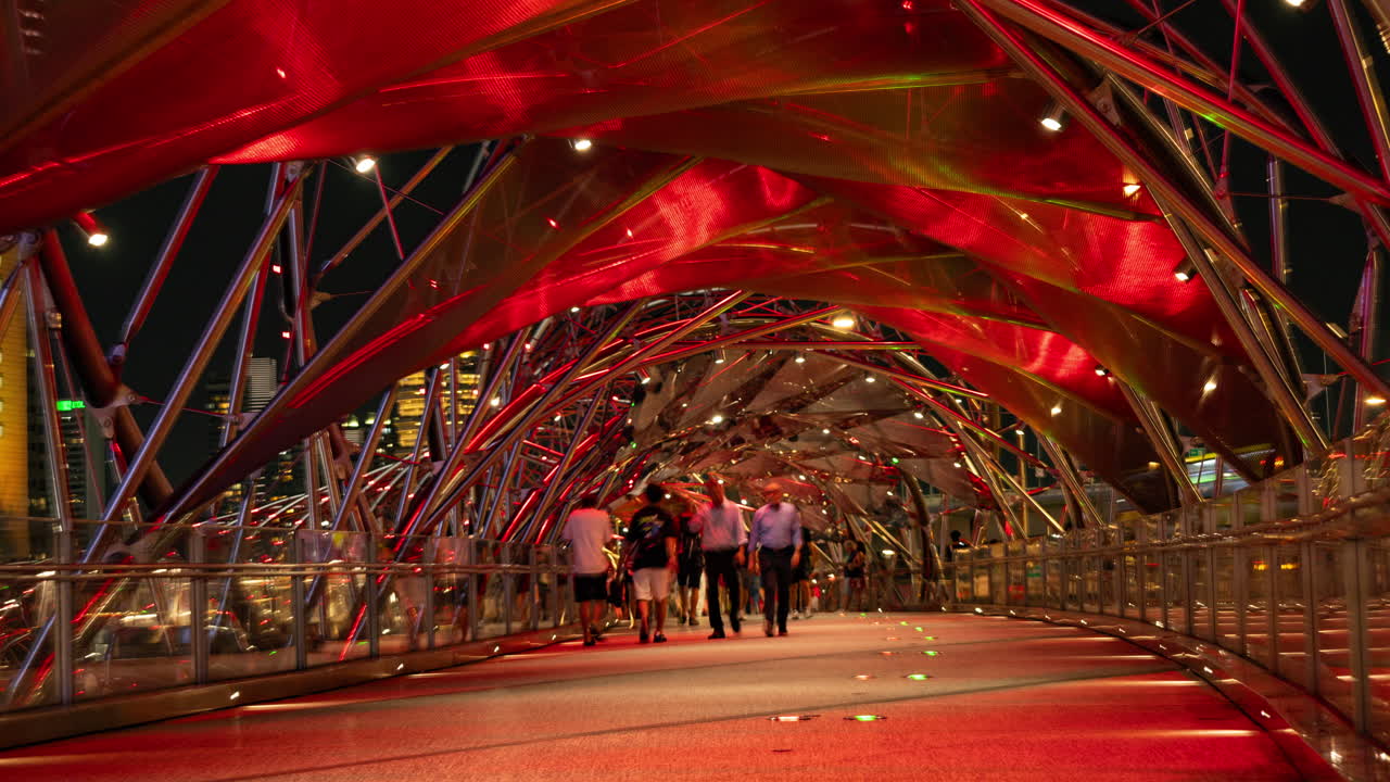 singapore marina bay helix foot bridge
