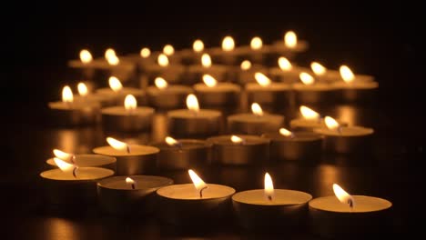 many tea light candles