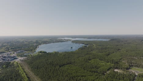 Lake-near-the-city-in-Finland