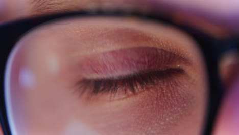 close-up of the iris of a man's eye