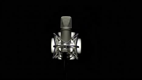 illuminated microphone: a stunning visual representation of music creation and performance, capture the essence of sound with this superb setup highlighted in light