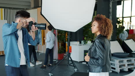 fashion photo shoot in studio