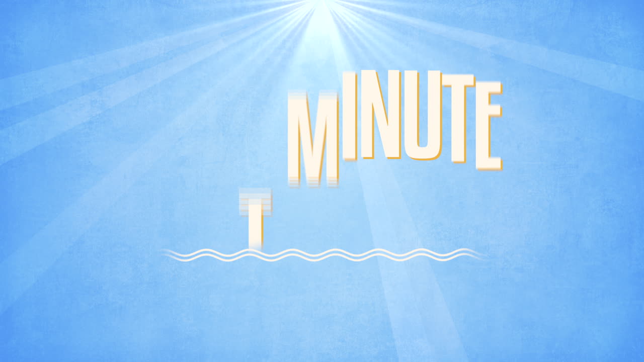 파란색 경사에 태양 광선과 바다  ⁇ 커와 함께 마지막 순간의 제안