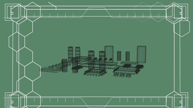 Animation of markers moving over computer processor