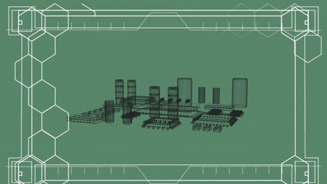 Animación-De-Marcadores-Moviéndose-Sobre-El-Procesador-De-La-Computadora