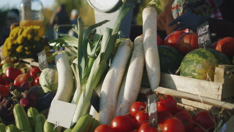 farmers market produce display